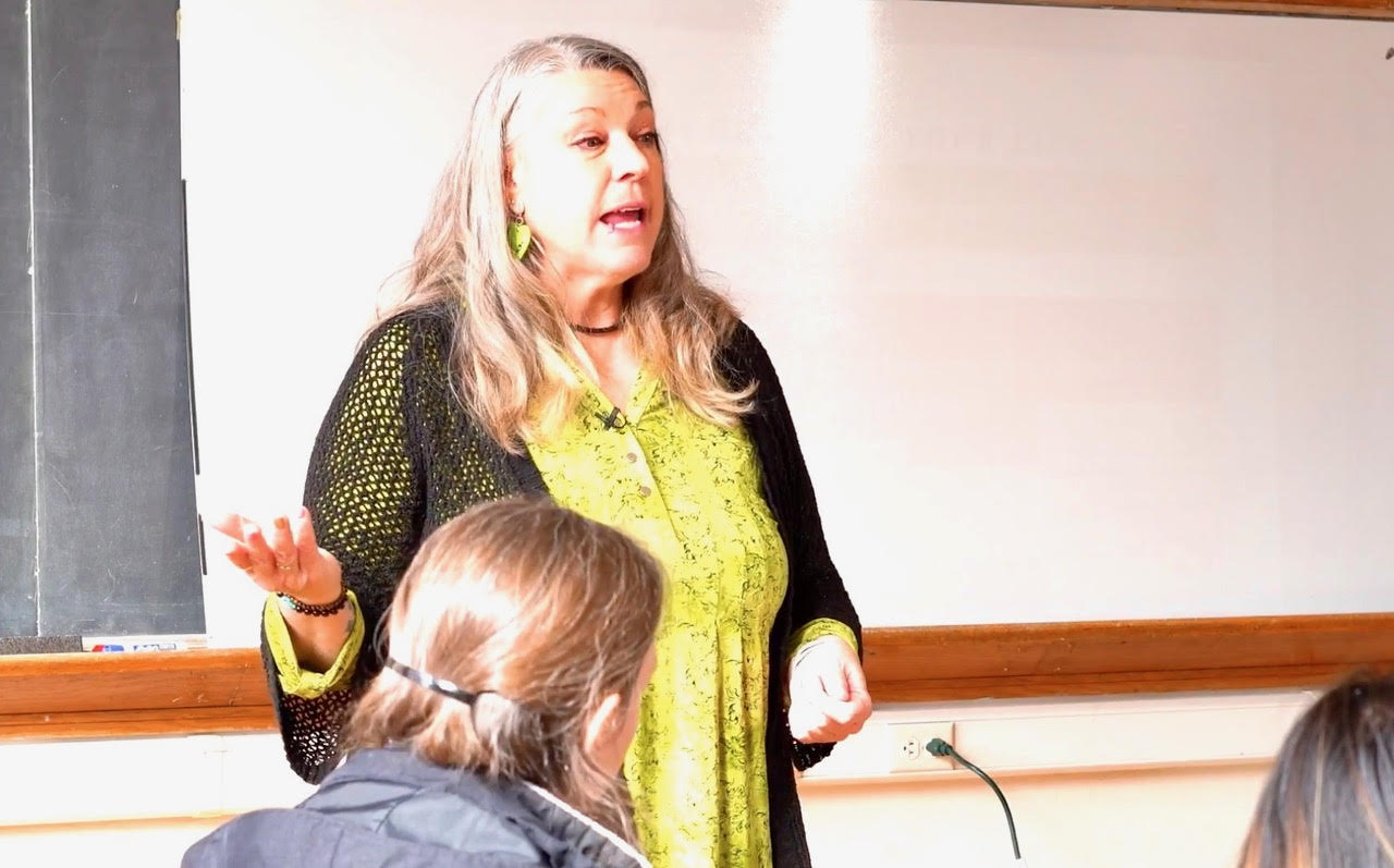 Dr. Jeannine Metzger teaching a class